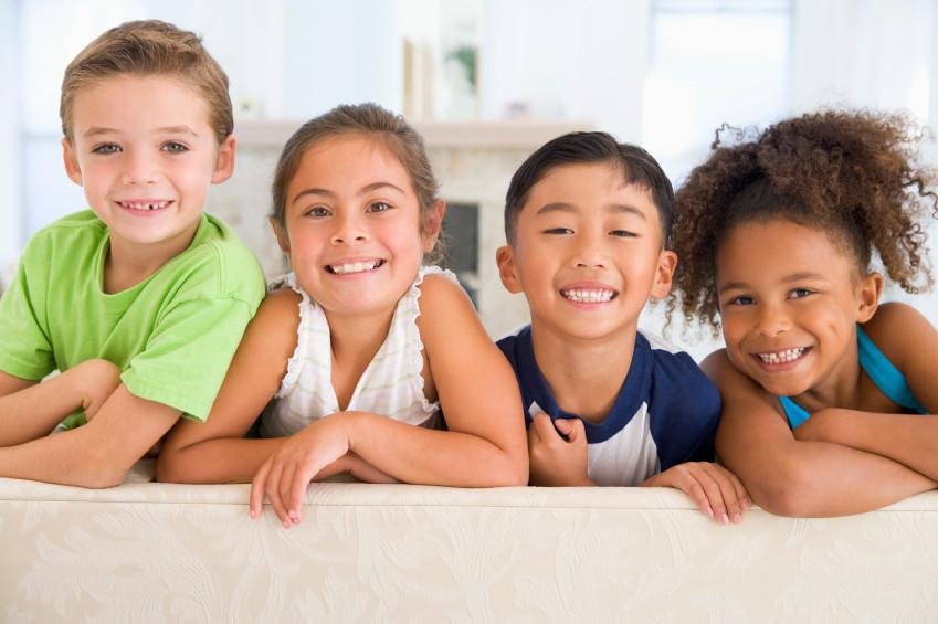 four children smiling | childrens dentist oakbrook terrace il