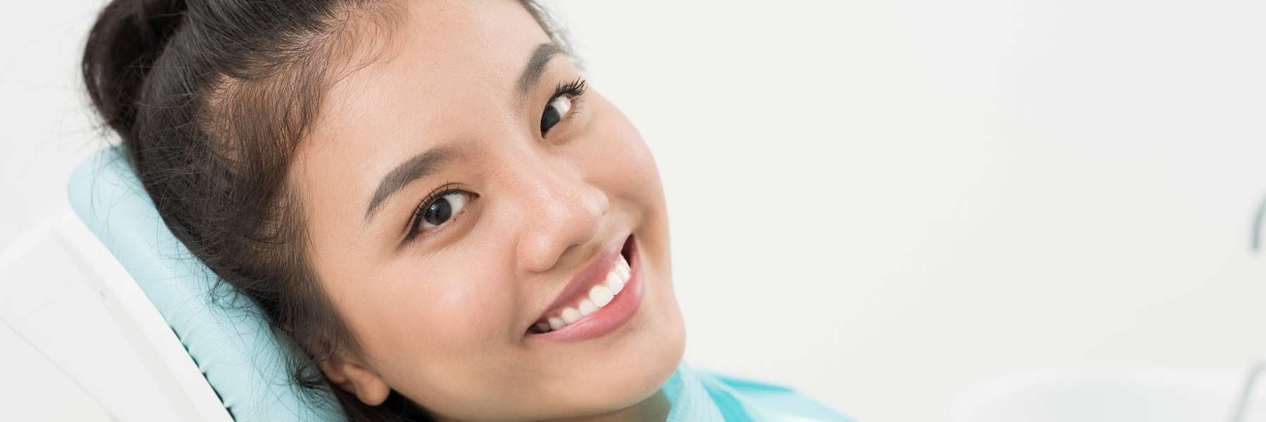 Girl at dentist in oakbrook